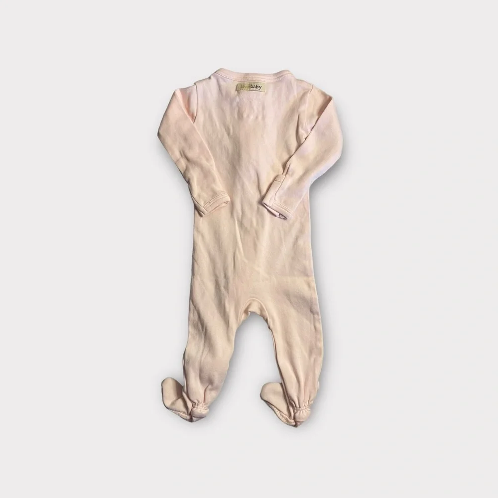 L’ovedbaby Pink Organic Footie Sleeper